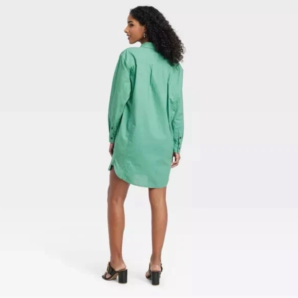 Universal Thread Women's Green Button Down Shirtd… - image 2